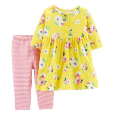 Carter's Baby Girls' Floral Dress and Legging Set Carter's Baby Girls' Floral Dress and Legging Set