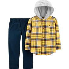 Carter's Boys' 2-Piece Button-Front Shirt & Pants Set Carter's Boys' 2-Piece Button-Front Shirt & Pants Set