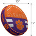 Pegasus Sports NCAA Clemson Tigers Circle Plushlete Pillow 15" Pegasus Sports NCAA Clemson Tigers Circle Plushlete Pillow 15"