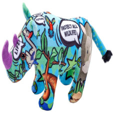 Wild Republic Message from The Planet 12 Inch Rhinoceros