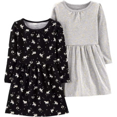 Carter's Kid Girls' 2-Pack Unicorn Jersey Dresses Carter's Kid Girls' 2-Pack Unicorn Jersey Dresses