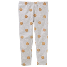OshKosh B'Gosh Kid Girls' Gold Polka Dot Leggings OshKosh B'Gosh Kid Girls' Gold Polka Dot Leggings