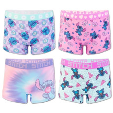 Disney Stitch Little Girls' 4 Pack Boyshort Underwear Disney Stitch Little Girls' 4 Pack Boyshort Underwear